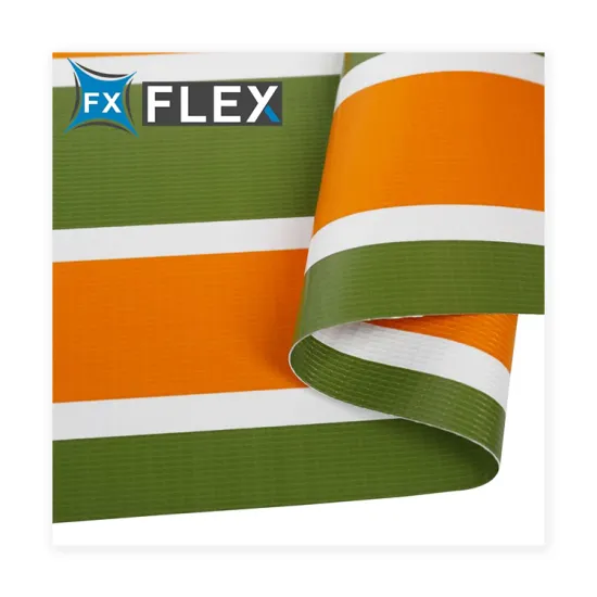 PVC Tarpaulin Striped Fabric for Awnings
