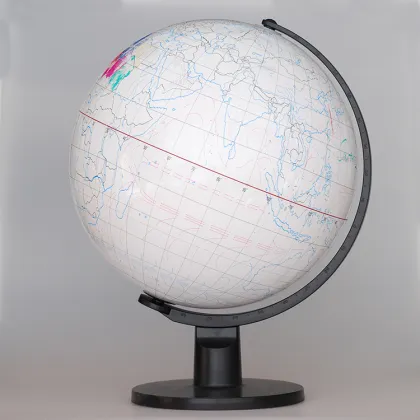 Big Hand Painted DIY World Globe