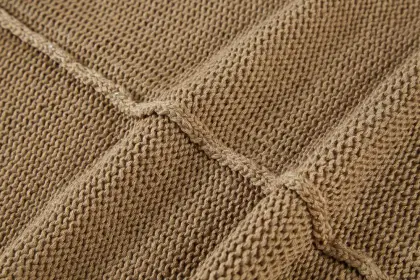 Women's Knitted Foil Print Crew-Neck Pullover