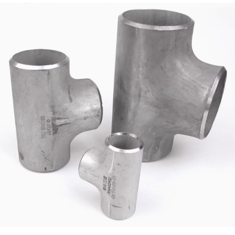 Stainless steel equal diameter tee