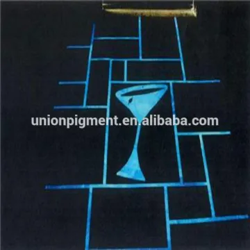 Blue green pigment and powder luminescent powder