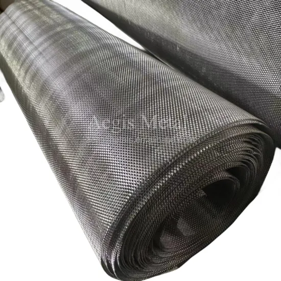 250 Mesh Molybdenum Wire Woven Mesh - Bright and Black Options