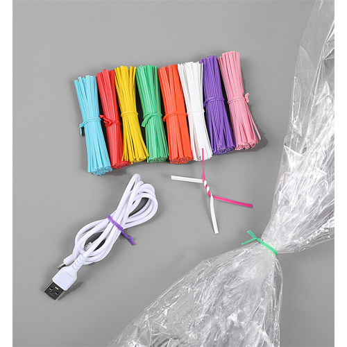 Heart Shape Paper Twist Tie Bag Closing