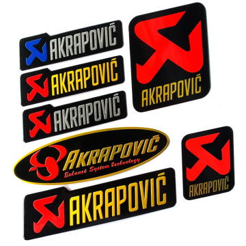 High-Temperature Resistant Scorpio Exhaust Pipe Decals for Motorcycles