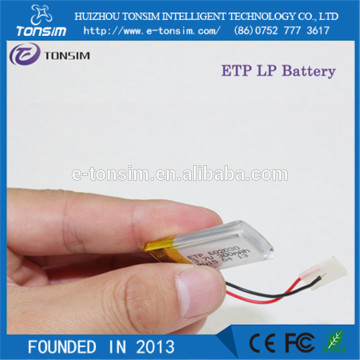 3.7v 300mah mini rechargeable battery for power bank