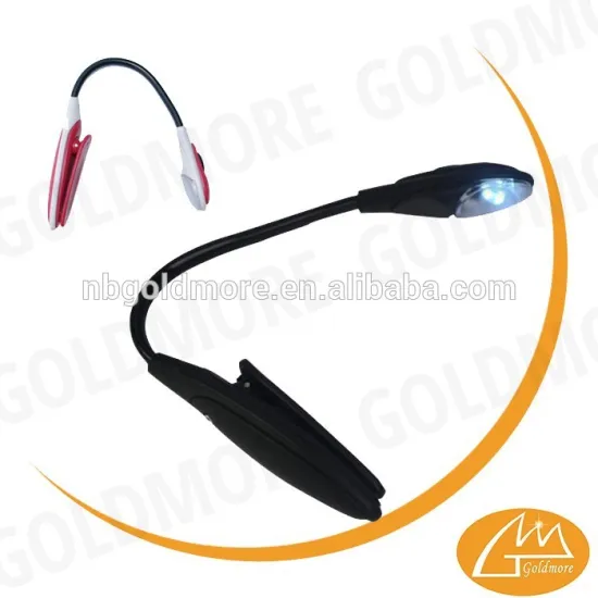 adjustable led mini clip book light