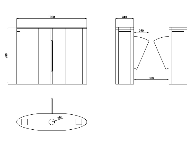 Automatic Turnstile Speed Gate