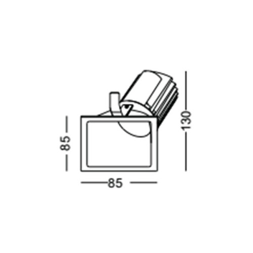 LEDER High Quality Square 9W LED Downlight