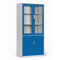 High-end Steel Bookcase with Glass Doors
