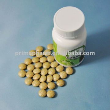 Pure natural Ginkgo Biloba P.E.Tablet