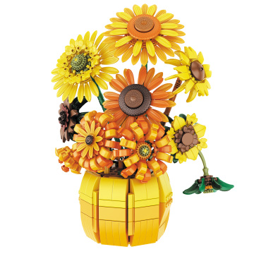 Sunflower Building Block Set - Home Decoration & Educational Toy