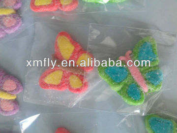 colors butterfly candy shaped marshmallow sweets butterfly shaped marshmallow candy