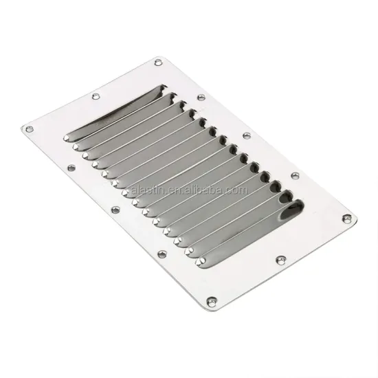 Stainless Steel Stamped Marine Square Round Ventilation Air Louver for Yachts and Boats
