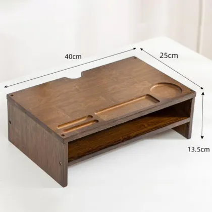 2-Tier Bamboo Monitor Stand