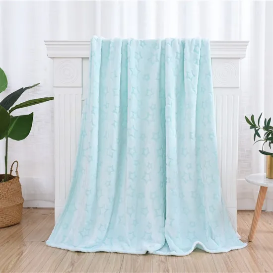 Hot Sell Comfort Outdoor Sleeping Sofa Knitted Blanket Flannel Fleece For People