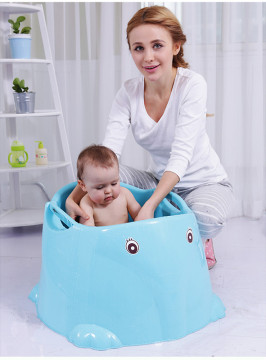 Elephant Shape Infant Deep Bathtub With Seat