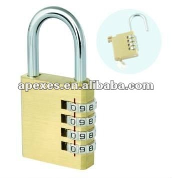 PL-B301 Brass Combination Padlock with Key