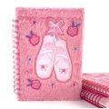 دفتر حلزوني وردي رقيق للأطفال