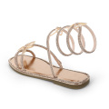 Exquisite butterfly strap flat sandals
