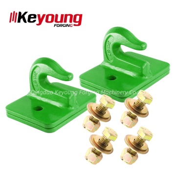 Forged Steel Bolt Grab Hook Tractor Double Plate Mount Backer Plate