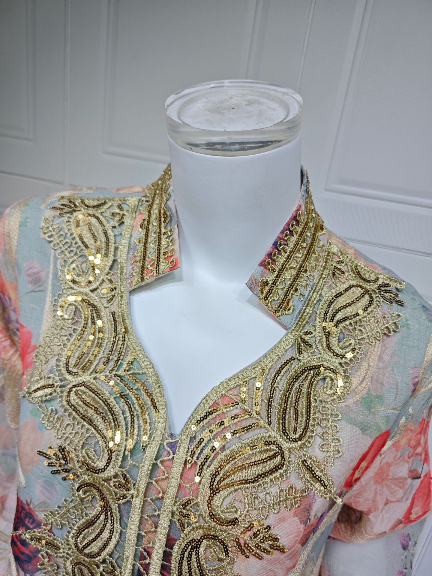 Printed Abaya Jalabiya Dress AB501 (15)