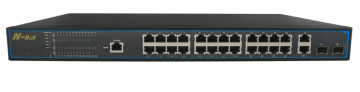 28 portar full gigabit L2 hanterade PoE Switch