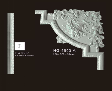 china pu material elegant corner&frames moulding/pu foam decorative ceiling corner moulding