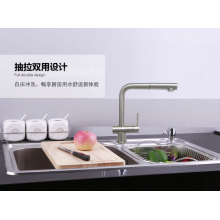 SUS304 stainless steel Cold Hot pull-out Kitchen faucet