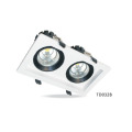 LEDER Rechthoekige COB 9W*2 LED-downlight