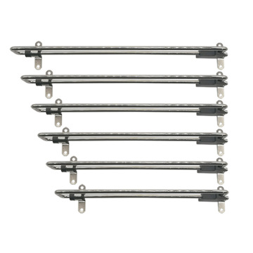 Telescopic Wardrobe Pull-Out Clothes Hanger Rail with Mounting Screws