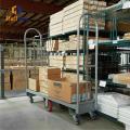 6wheels magazijn metalen plaat u boot trolley kar