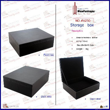 Multipurpose leather storage box