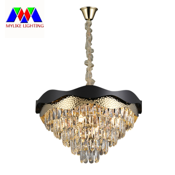 Luxury Modern Hotel Wedding Decor: LED Crystal Chandeliers