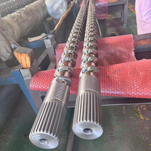 חבית בורג כפול מקביל עמיד עם טונגסטן קרביד