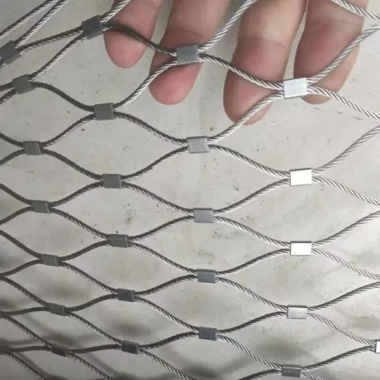 Wholesale Customized Balcony Stainless Steel Railing Rope Mesh - Anti-Climb Metal Mesh