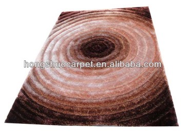 3D design shaggy carpet/polyester 3d shaggy carpet