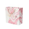 Προσαρμοσμένο χρυσό φύλλο σφράγιση ροζ δώρο χάρτινο τσάντα