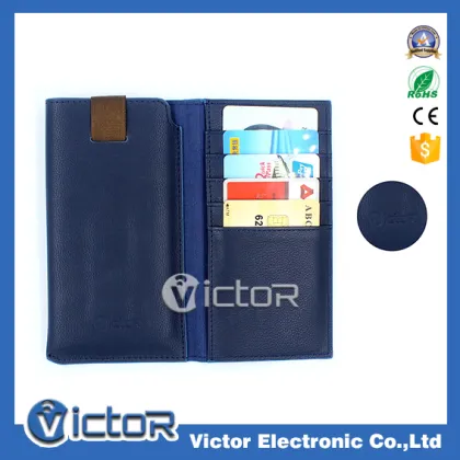 OEM logo many sizes universal wallet phone case for iphone 7 wallet case