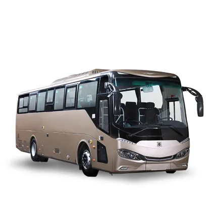 New China Bus: Electric Coach Bus with 450KM Mileage and Pneumatic Swing Door for Dedicated Passenger Lines