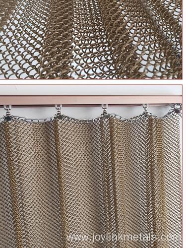 Coiled Wire Fabric Metal Coiled Drapery
