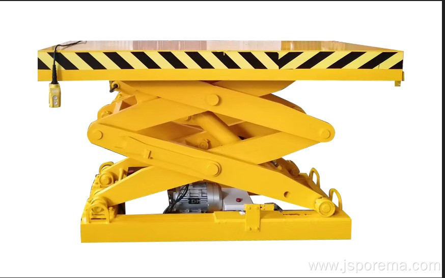 Safety Double Shear Fork Type Electric Lift Platform