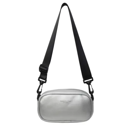 Ladies PU Summer Chest Bag: Fashionable Diagonal Design Shoulder Bag with Durable Zipper