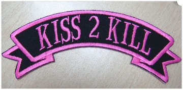 free shape ribbon rocker embroidery patch