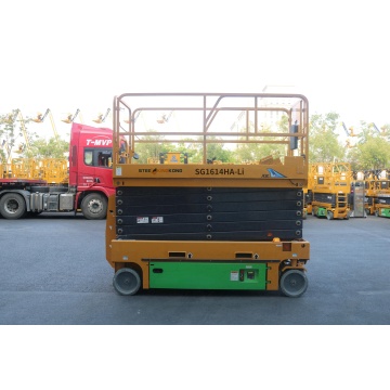 Tabla de elevación de tijera hidráulica eficiente con movilidad