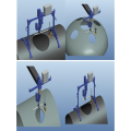 Máquina de corte portátil em forma de sela