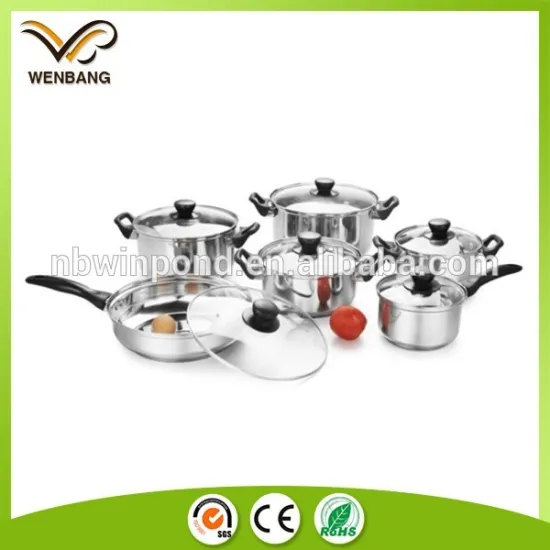 modern design high quality best price stainless steel cookware