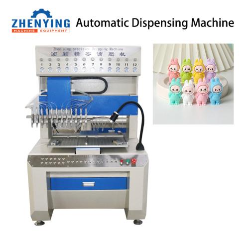 Multi Color Keychains Liquid PVC Dispensing Machines