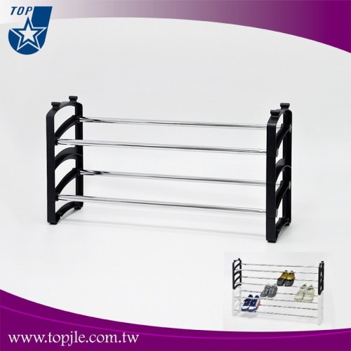 Two tier Stackable Iron Shoe Rack