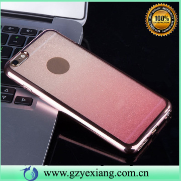 Yexiang New Arrival Wholesale Bling Phone Case Cover For iPhone 6 Glitter Electroplating TPU Phone Case
