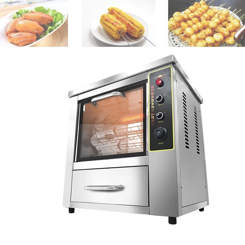 Commercial Electric Baked Sweet Potato Machine Fresh Corn Baking Machine Baked Potato Pineapple Apple Machine